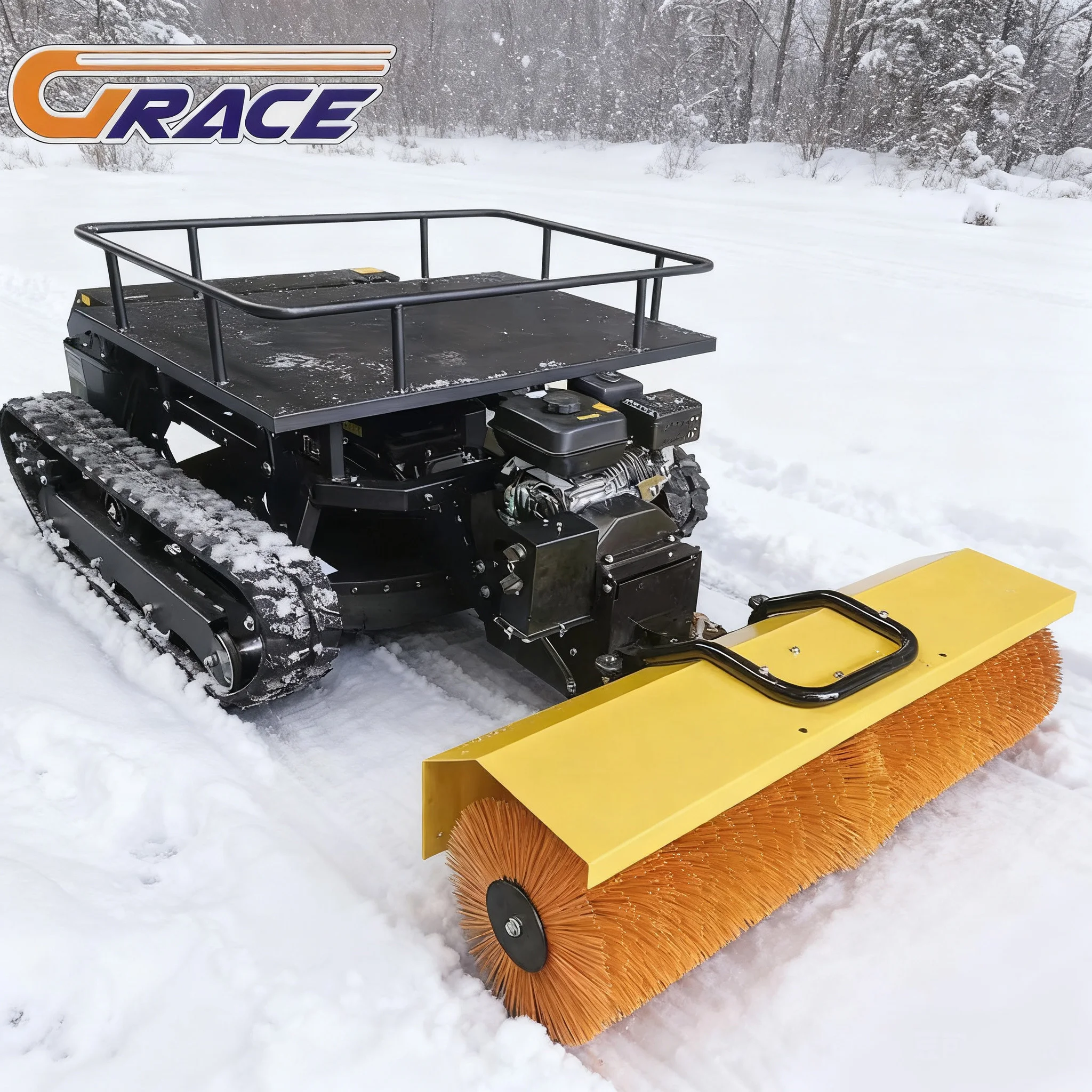 مصنع الجملة الصغيرة جميع التضاريس الروتاري منفاخ الثلج جزازة العشب ذاتية الدفع مع جهاز التحكم عن بعد