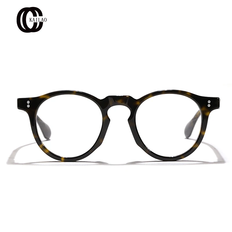 2024 New 530 Acetate oval Retro Eyeglass frame Men And Women High Quality Handmade Fashion Designer Personalized Optical Glasses