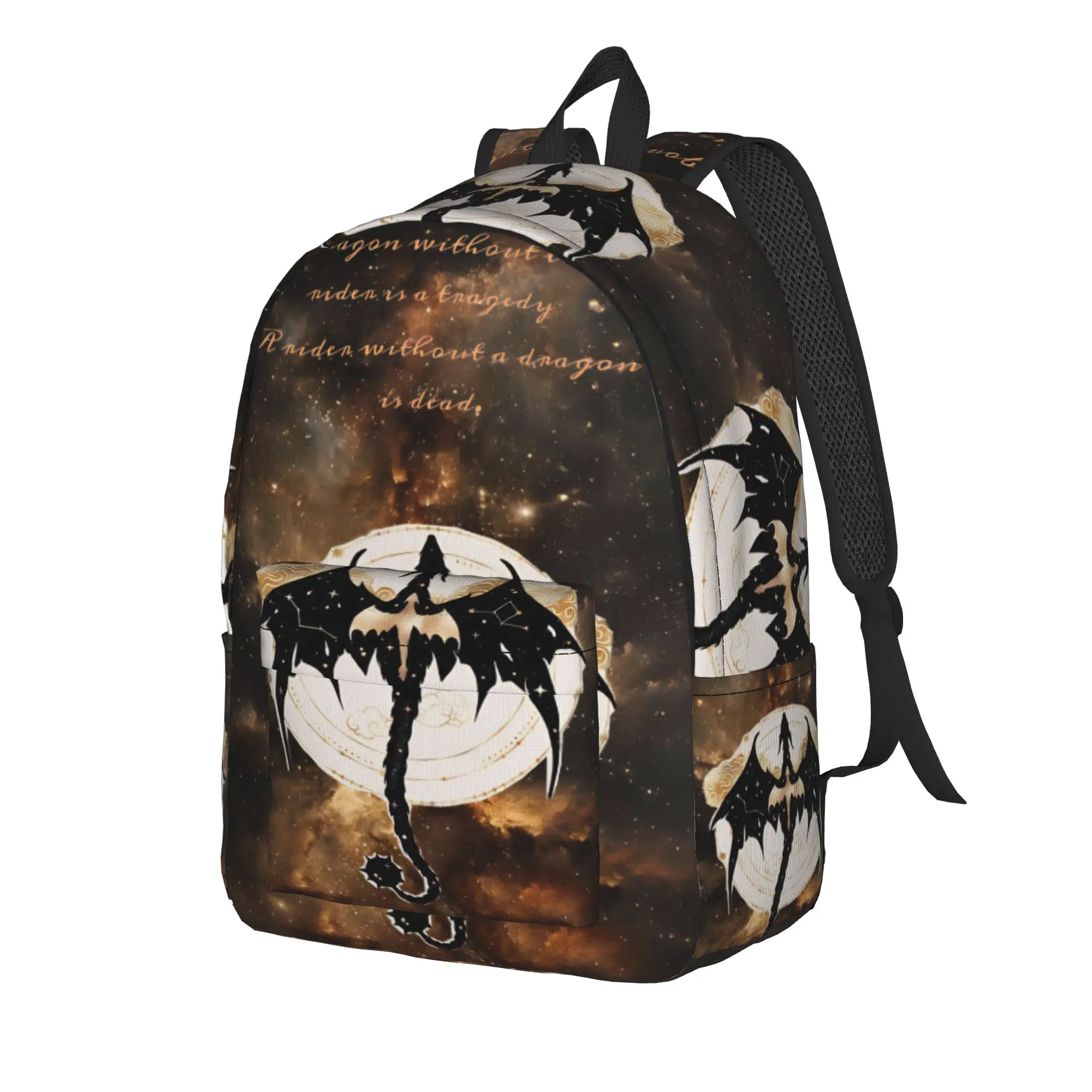 F-Fourth W-Wing Dragon Casual Backpack Durable Student Work  Daypack for Men Women Laptop Computer Shoulder Bag