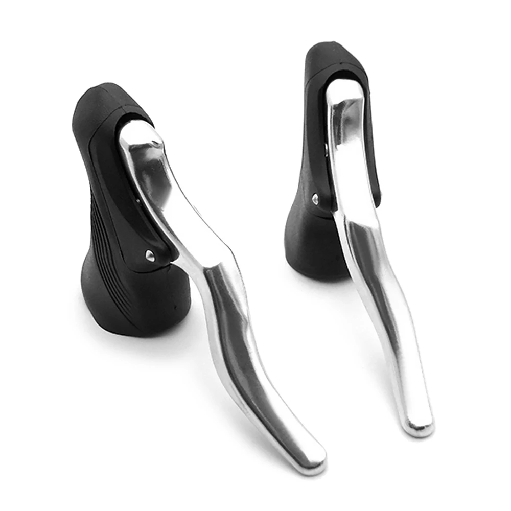 

Lightweight Anti-slip Mountain Bike Road Bike Fixed Gear Cycling Brake Levers Bicycle Brake Handle Bike Drop Bar Handlebar Set