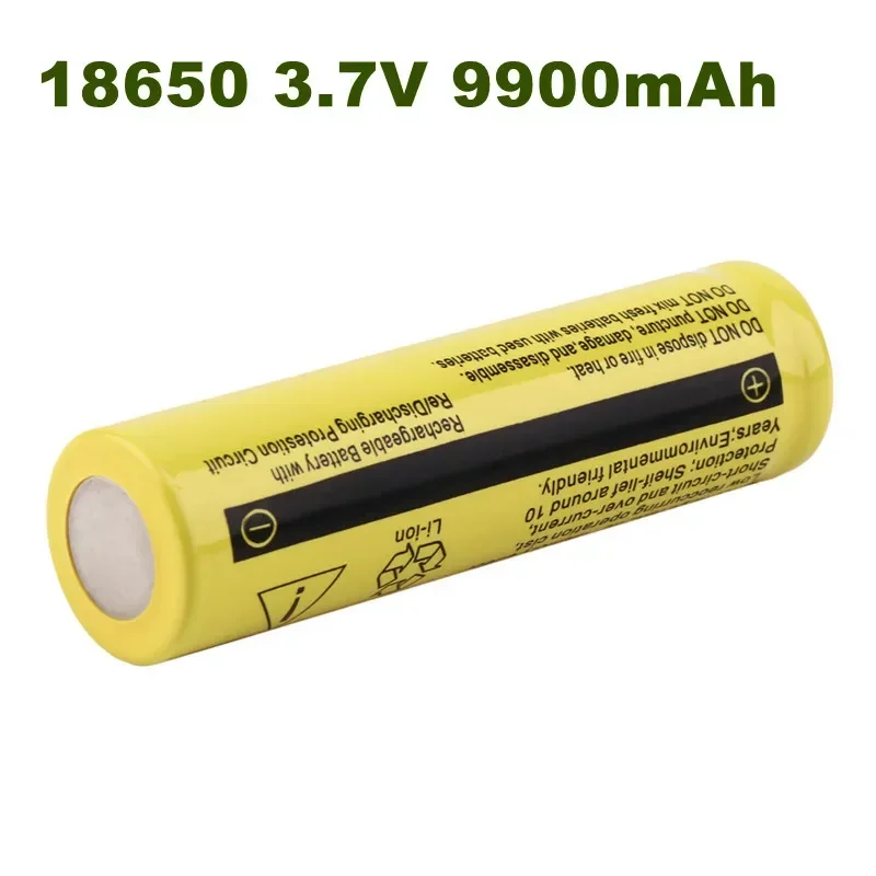 18650 battery 3.7V 9900mAh rechargeable liion battery for Led flashlight Torch batery litio battery