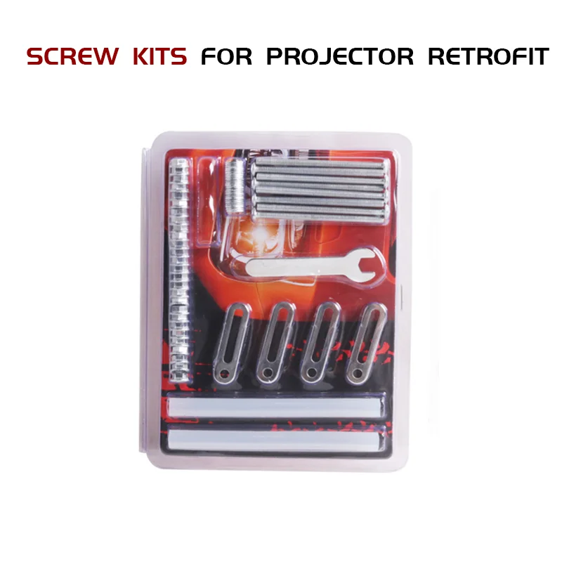 Modified HID Lens Bi Led Projector Retrofit Hella Framework Universal Screw Kits for Car Motorcycle Installation Kits
