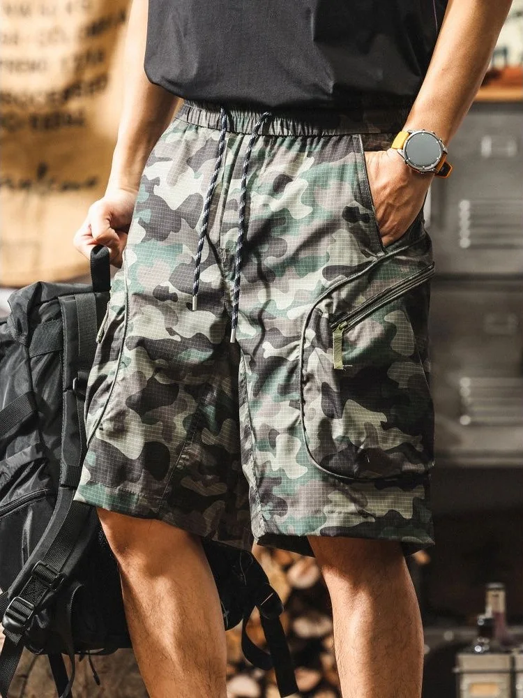 

Ice Silk Camouflage orts Men's Loose Fit Summer Thin Qui Dry Cool Feeling Beach orts Faionable Youth Active Sle