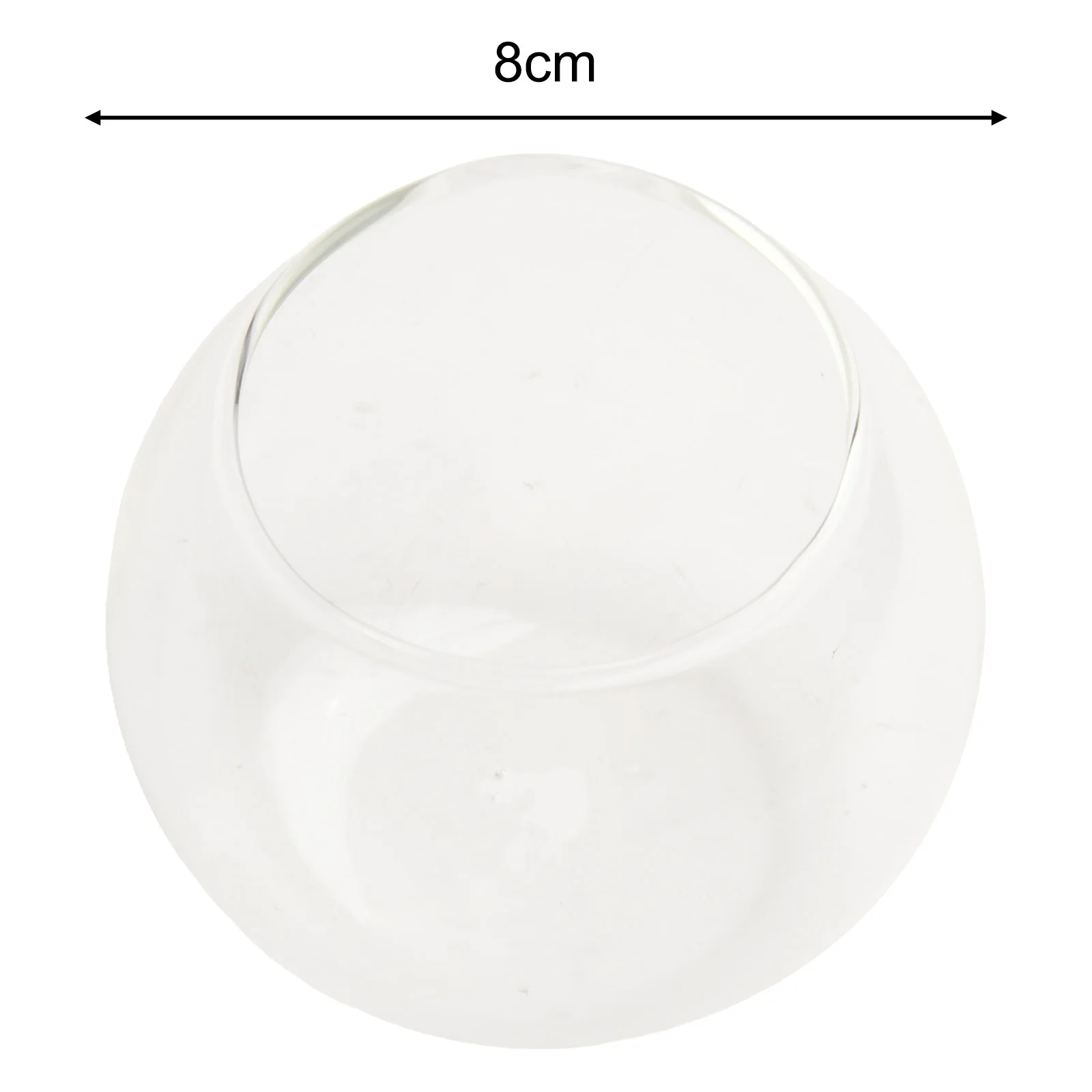 

Clear Borosilicate Glass Ball with Open Mouth Suitable for Succulent Plants Candles and Decorative Uses in Garden and Home