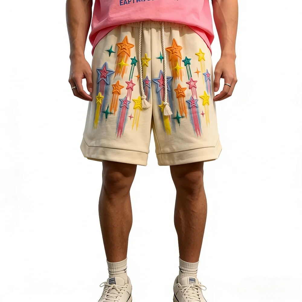 

Summer Star Casual Shorts Teens Men's Unisex Loose Straight Pants Ropa Para Hombre Basketball Shorts Men Clothing