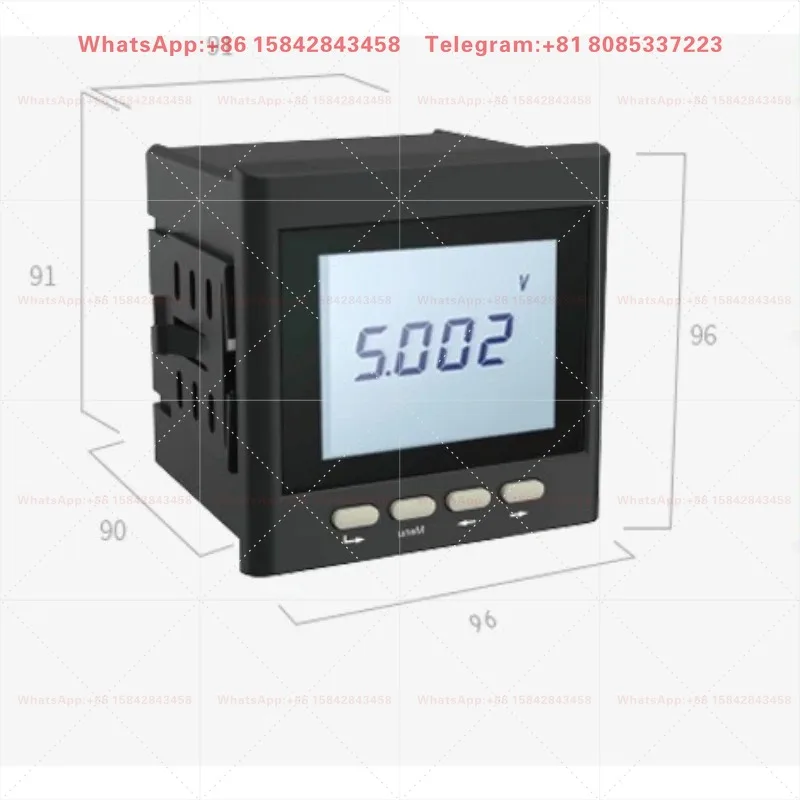 Single Phase Digital Display Meter, LNF96UY Smart Electrical Measuring Instrument Multi functional Current Voltage Meter