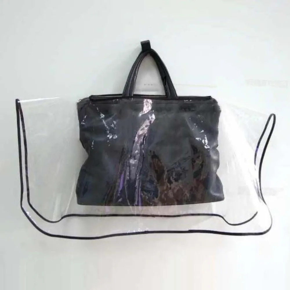 Universal Fit Bag Raincoat Transparent Eco-Friendly Purse Rainproof Frosted Matte Quick-Dry Handbag Cover Luxury Bag Care