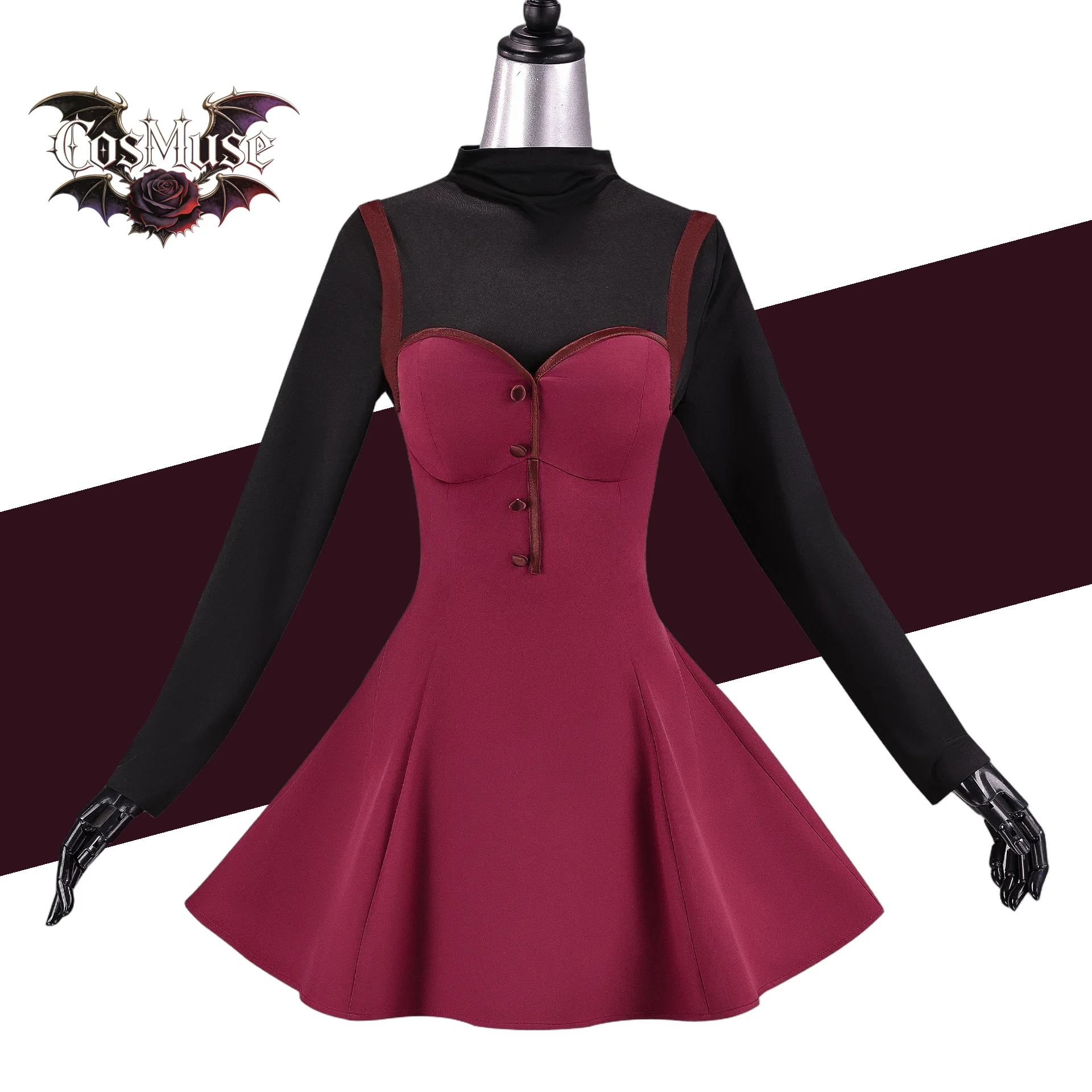 

Aoko Aozaki Cosplay Costume Set Mahoutsukai No Yoru Anime Role Play Outfit for Women with Dress and Wig Perfect for Comic Con