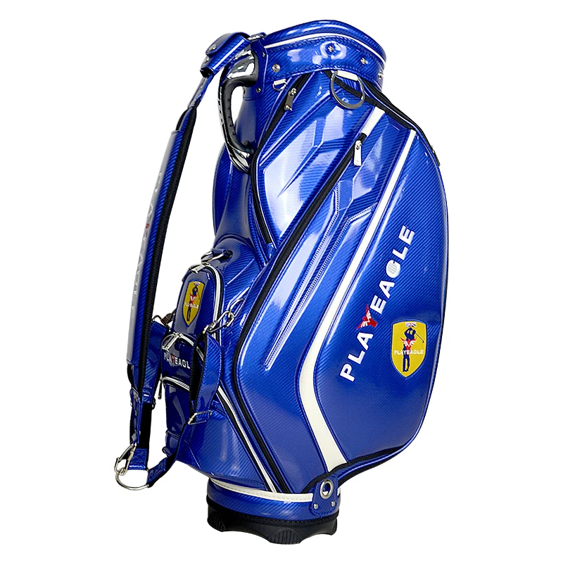 High quality 9.2 inch pu leather golf bag, golf stand bag carry bag