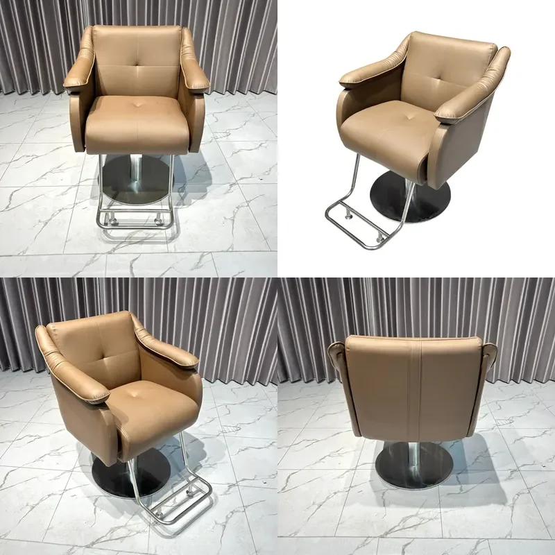 Modern Hydraulic Barber Chair Adjustable Haircut Salon Stool for Perm Dyeing Beauty Shop Furniture