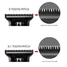 Kemei 2299 Barber Cordless Hair Trimmer 0mm Zero Gapped Carving Clipper Detailer Professional Electric Finish Cutting Machine 5