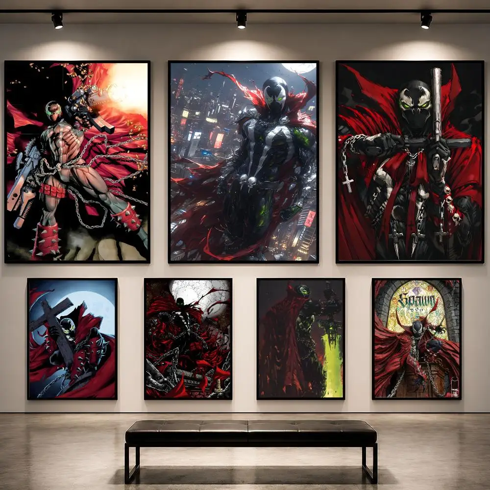Comic S-Spawn Dark Fantasy Antihero Poster Removable PP Decorative Poster Water-Resistant Print Apartment Dorm Office Cafe Gift