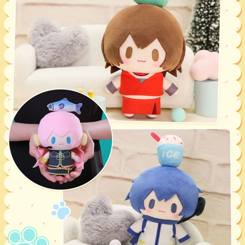 Original Hatsune Miku Rin Len Plush Stuffed Toy Fufu Top Treasure Series Vocaloid Cosplay Kaito Meiko Doll Animefigure Xmas Gift