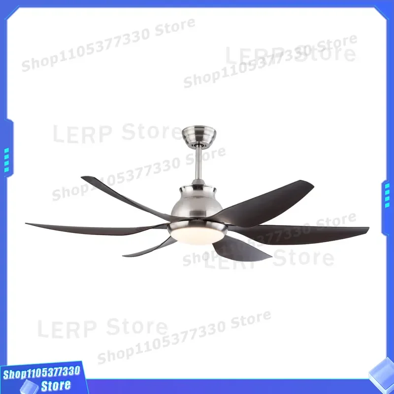 Modern Iron LED Ceiling Fan Light DC Motor 6 Speed Silent Remote Control For Home Office Decor Living Room Bedroom Lighting