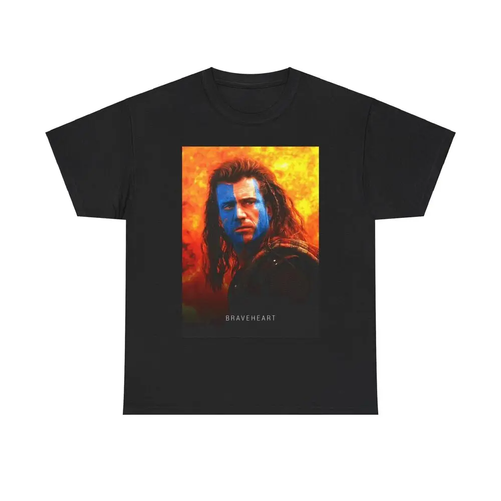 BraveHeart Tshirt Vintage Movie Mel  Retro  Heavy Cotton Tee   Tees High Quality 100%Cotton Short Sleeve