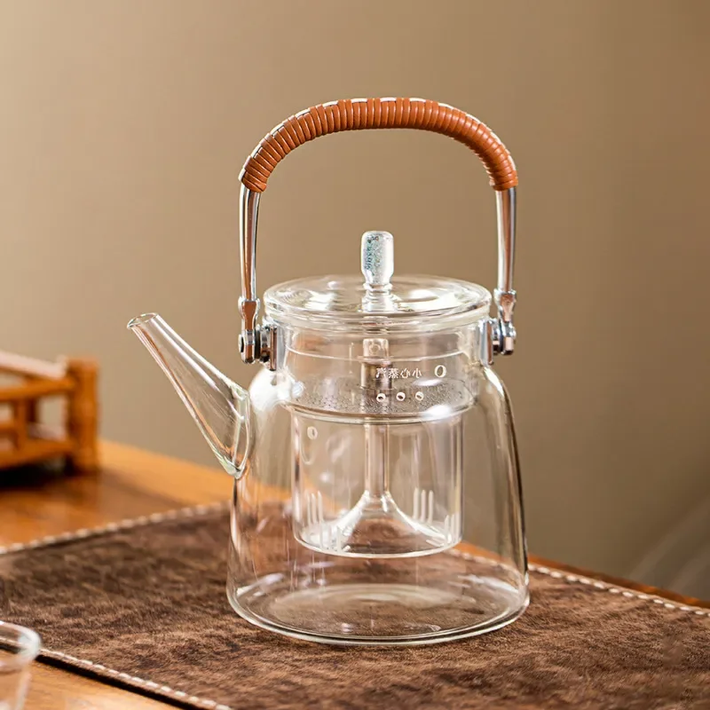 High Borosilicate Glass Teapot With Electric Ceramic Stove Heat Resistant Kettle For Tea Brewing Modern Kitchen Appliance