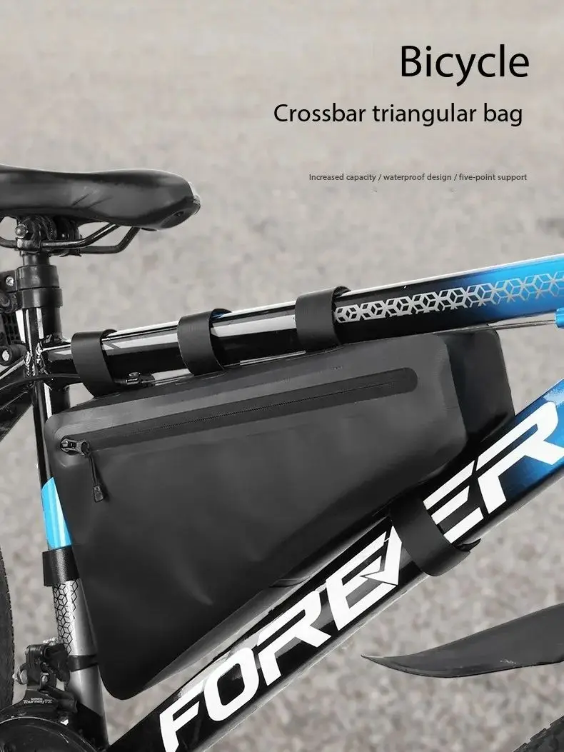 AliExpress NONE Bicycle Triangle Bag Portable Large Capacity Rainproof Cycling Bag MTB Road Bike Front Frame Tube Bags Accessories