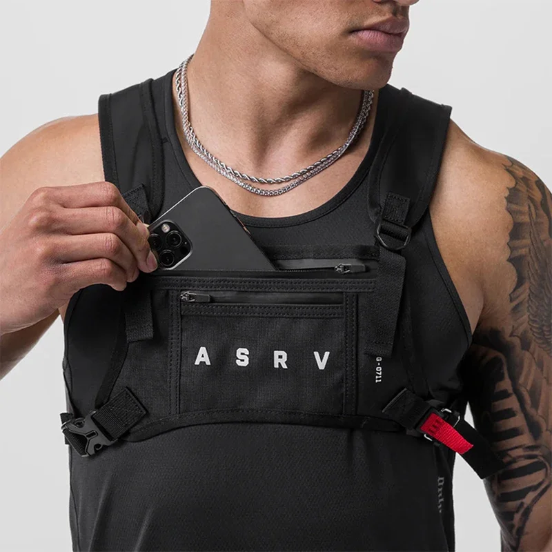 Waterproof Tactical Chest Rig Bag for Men Multi-function Design Vest Backpacks Waist Packs Hip-hop Streetwear Unisex Chest Bags