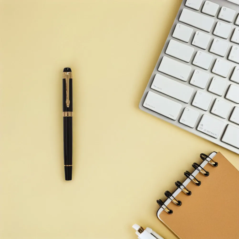 

Elegant Metal Fountain Pen with Built-in Converter for Seamless Writing Experience Modern Design for Office Home Study