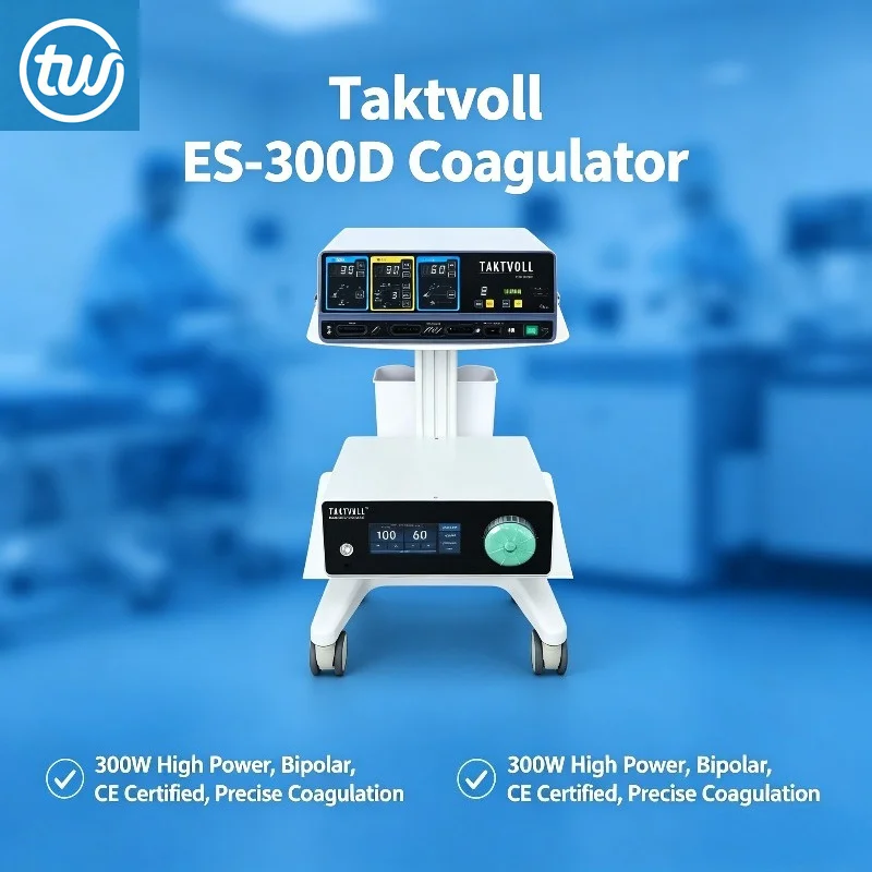 Instrumento de Coagulación Taktvoll ES-300D: Sistema de Calentamiento Eléctrico Bipolar de 300W para Cirugía General