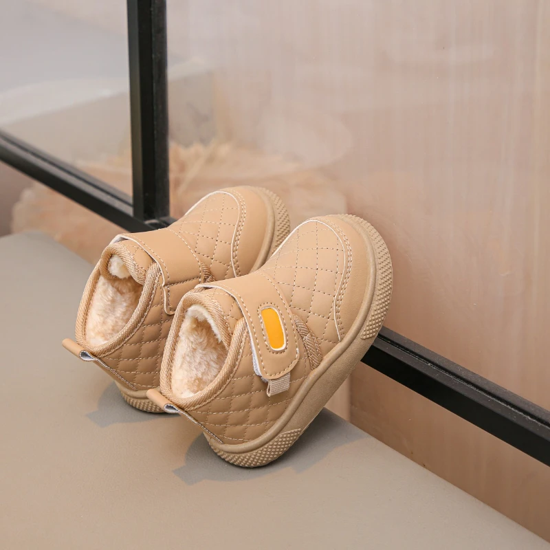 فتاة التمهيد 2025 جديد دافئ الطفل أحذية قطنية موضة فتاة حذاء مكافحة سبلاش الشتاء حذاء بوت بطول الكاحل تنوعا الأطفال الثلوج الأحذية #3