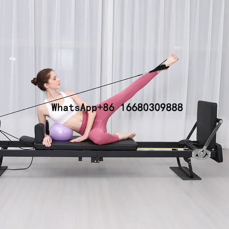 Large Folding Pilates Reformer Equipment Core Yoga Bed Home Fitness Weight Loss 232cm Reformer Pilates Machine