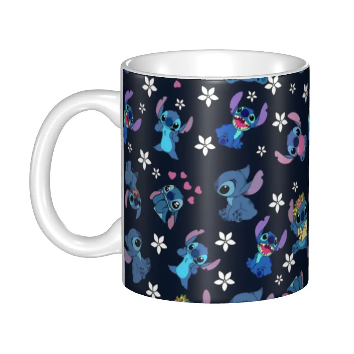 

Кружки с изображением Лило и Стича, аниме, манга, керамические, с индивидуальным дизайном, креативный подарок