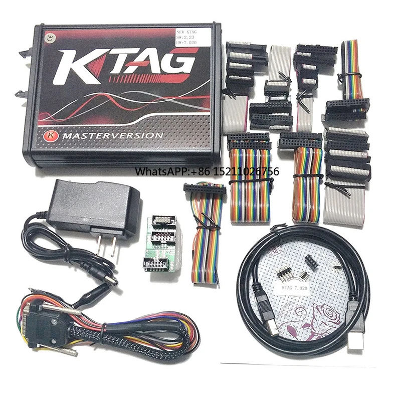 EU version KTAG V7.020 V2.25 2.23 Red Board  Auto ecu Programming tools No Tokens Limitation