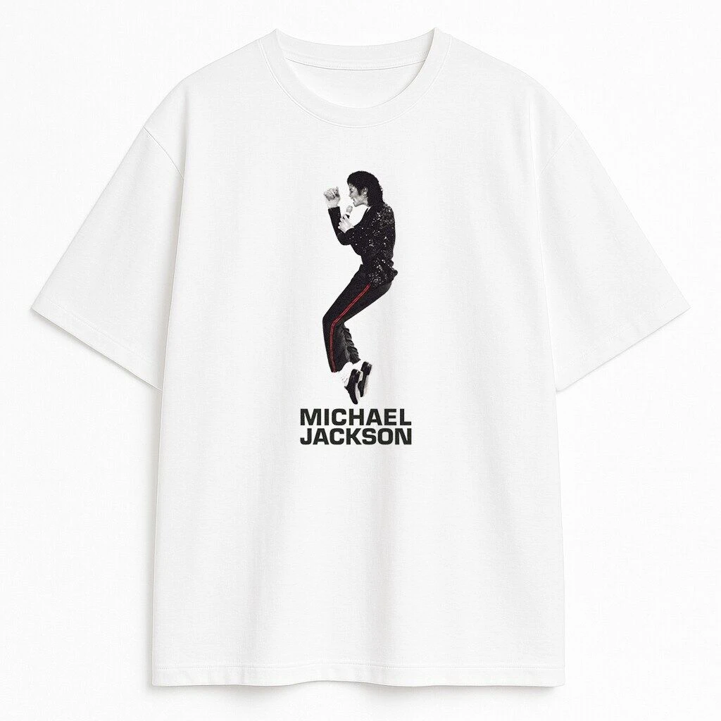 Hot Sale Salute To Michael Jackson Graphic Print T-Shirt Women Men Cotton Casual Streetwear Fashion Oversized Top Summer New Tee