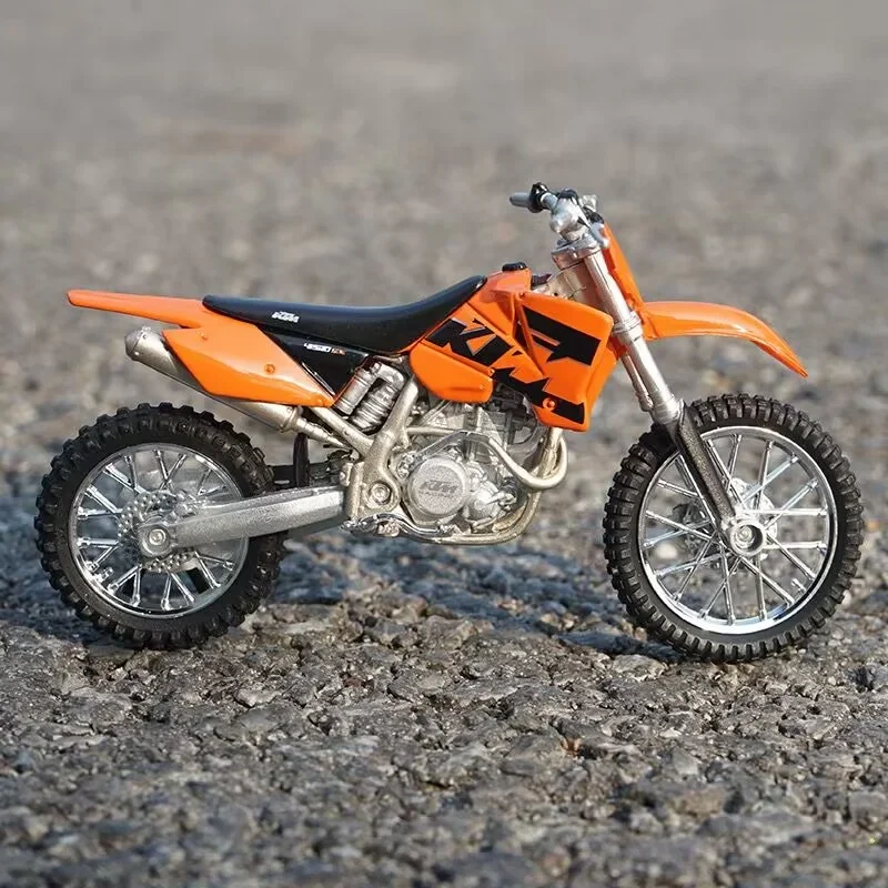 نموذج دراجة نارية Welly-model ktm sx-f ، مصنوع من السبائك ، معدن دييكاست ، سباق الشوارع ، محاكاة ، هدية للأطفال