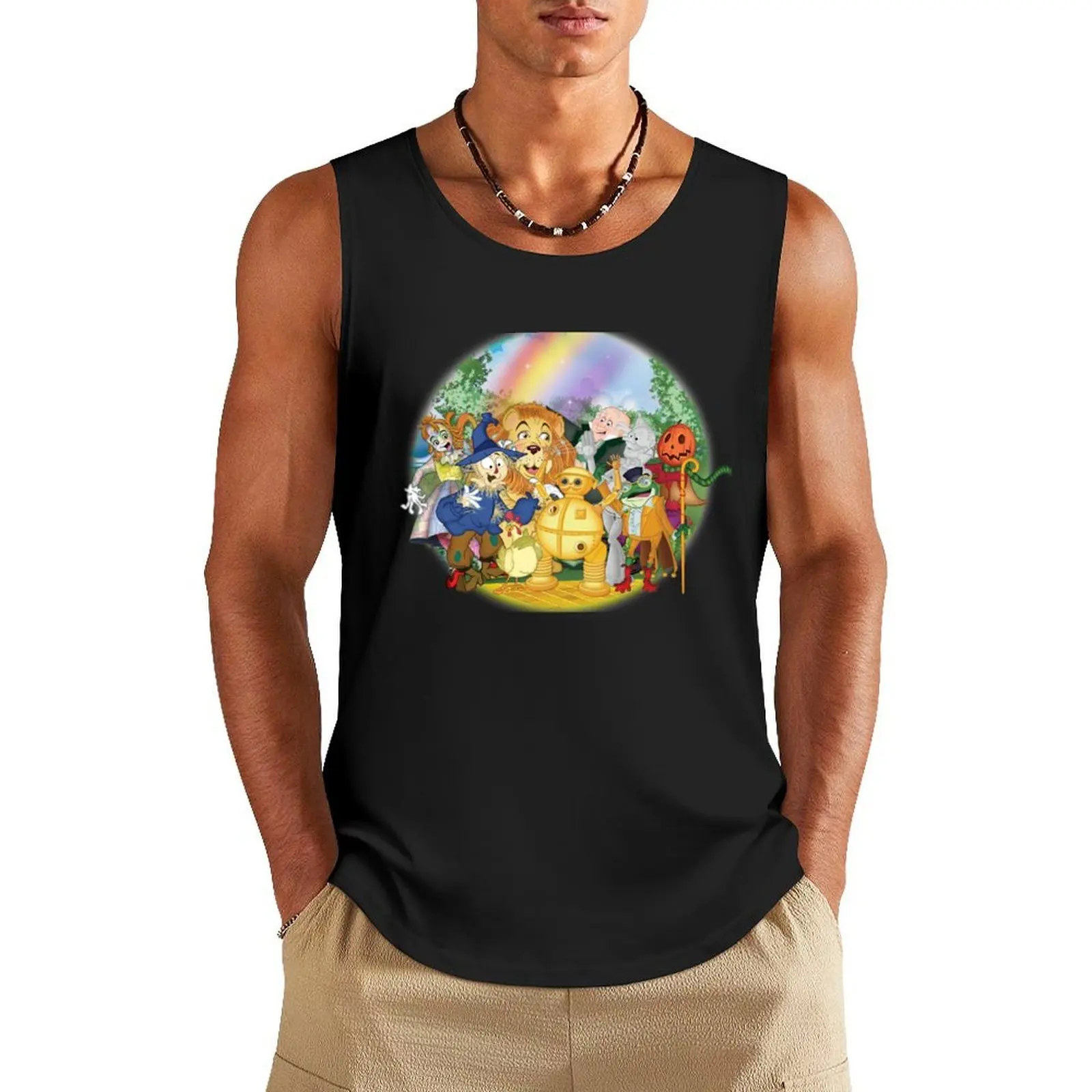

Oz friends saw hello and wellcome Tank Top vest men summer Men's tops Sports clothing sexy clothes men