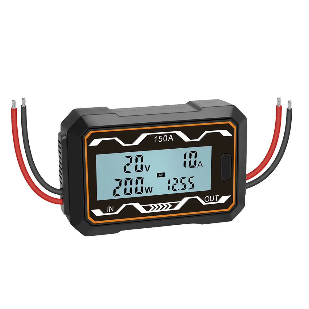 DC Voltmeter Ammeter Power meter Tester 100A/150A/200A RC High Precision Power Analyzer & Watt Meter W/ Backlight LCD