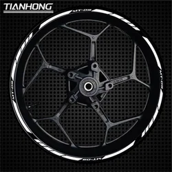 Reflective Motorcycle Accessories Wheel Sticker Inside of Hub Decals Rim Stripe Tape Waterproof For YAMAHA MT03 MT-03 mt03