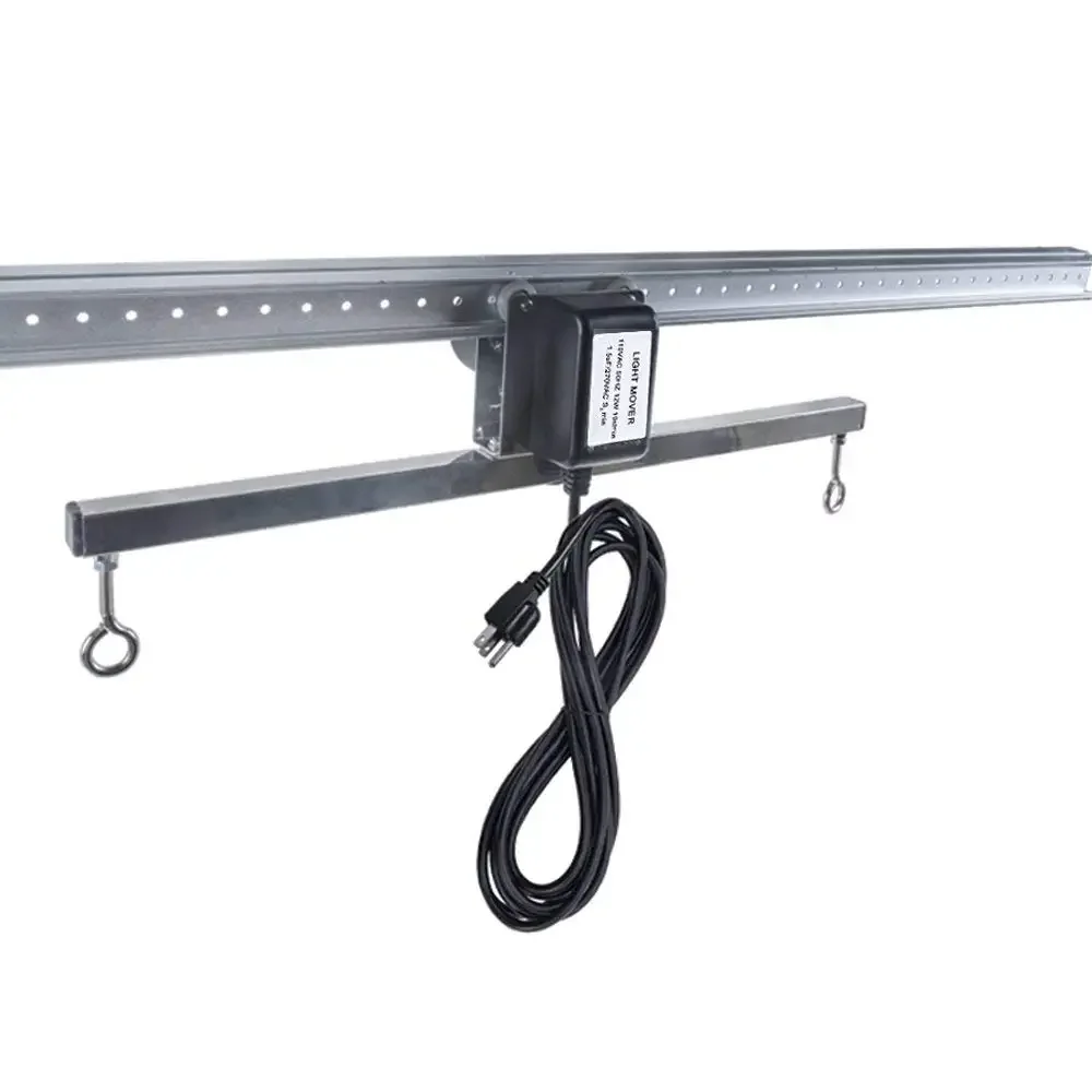 HORTIKING 7ft Adjustable Grow Light Mover Rail Hydroponic System Kit