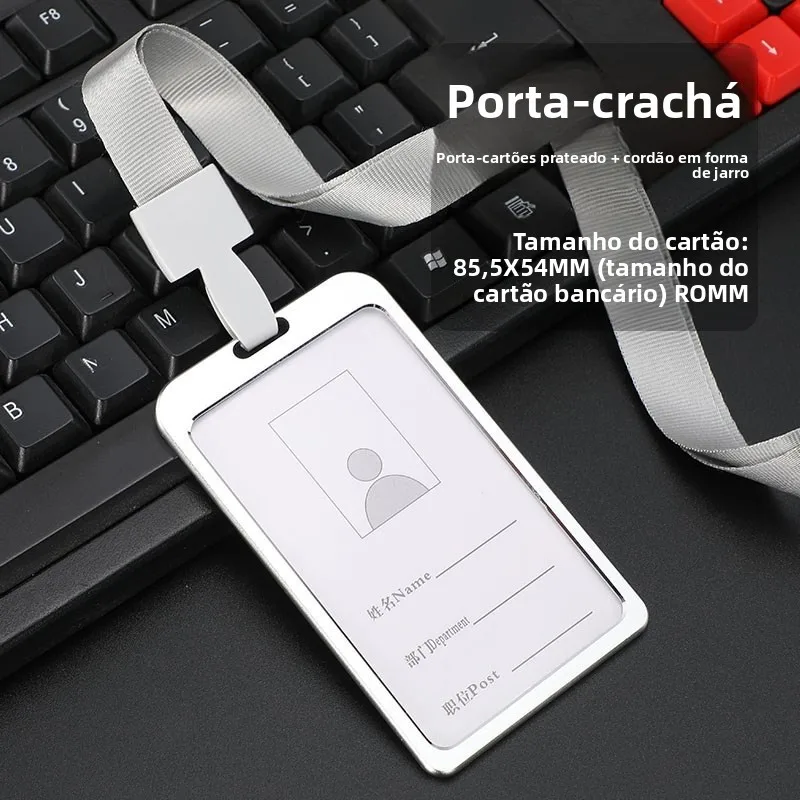 porta-cracha-de-aluminio-com-cordao-bolsa-de-identificacao-em-metal-elemento-de-moda-em-couro-sintetico-super-fibra-sem-marca