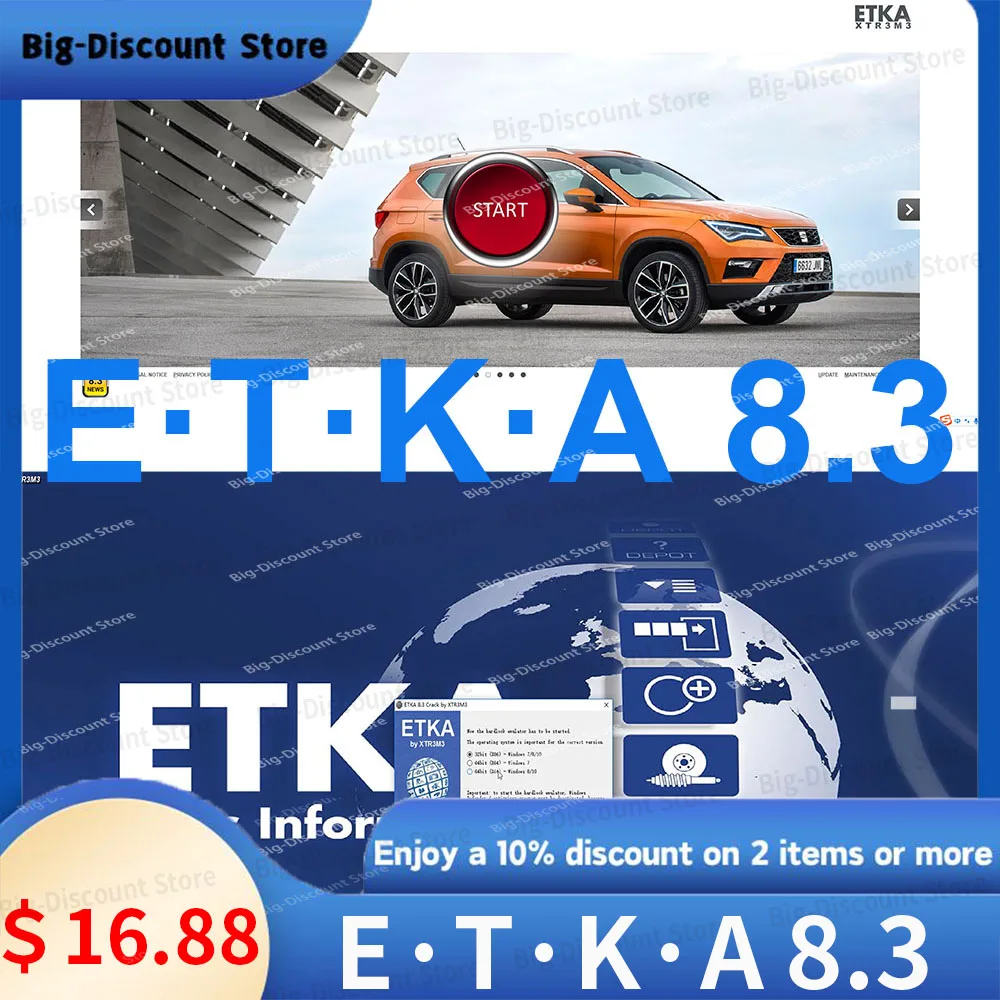 

Newest Etka 8 .3 for A-udi for V-W Auto Repair Software Group Vehicles Electronic Parts Catalog install video etka8.3