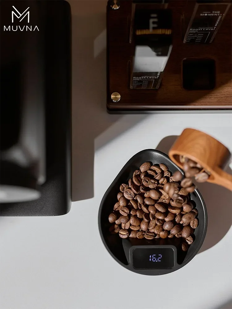 hand-made coffee electronic scale bean plate Italian coffee weighing display plate ABS coffee electronic scale