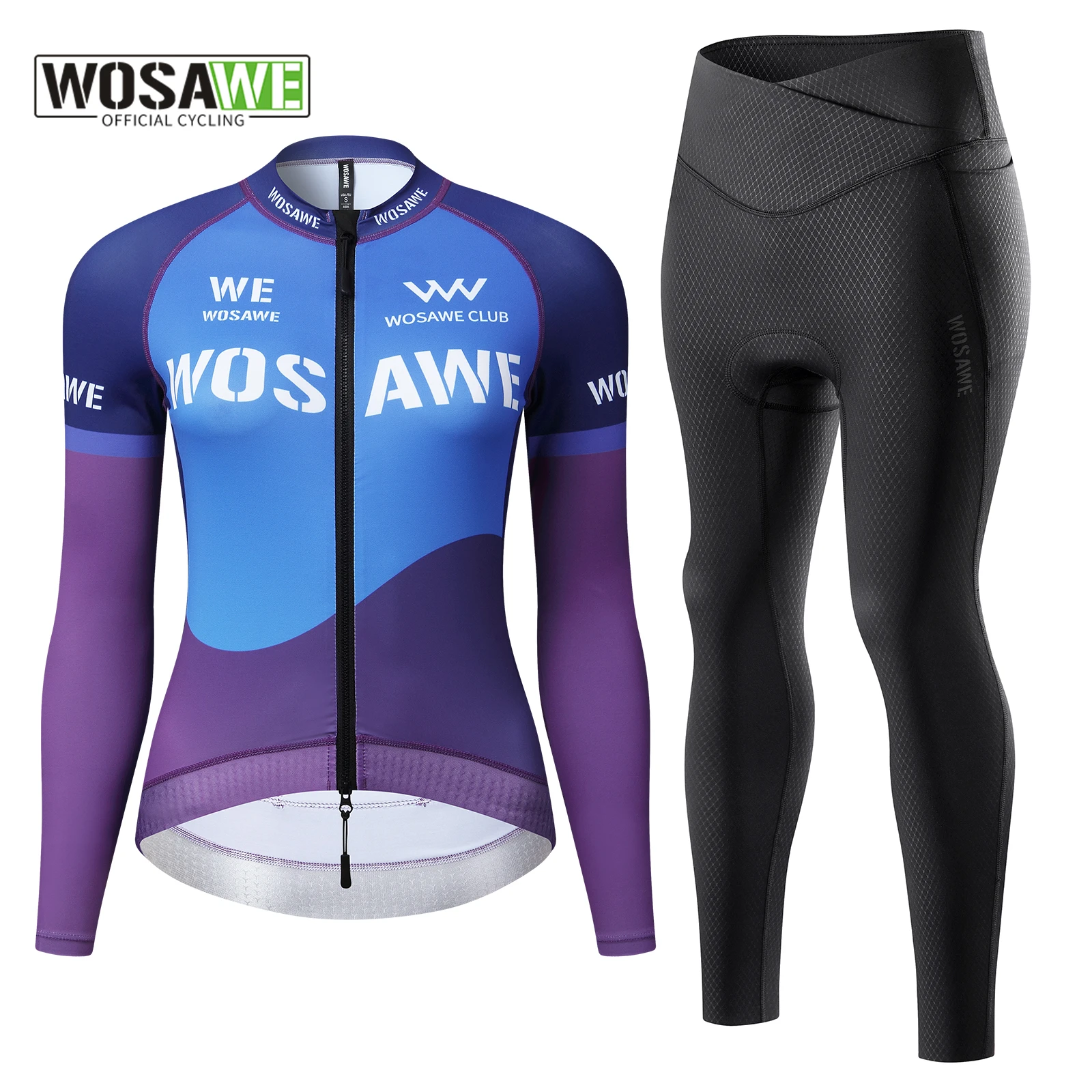 

WOSAWE женский комплект велосипедного трикотажа MTB велосипедные штаны комплект быстросохнущая велосипедная одежда велосипедная майка одежда для велоспорта