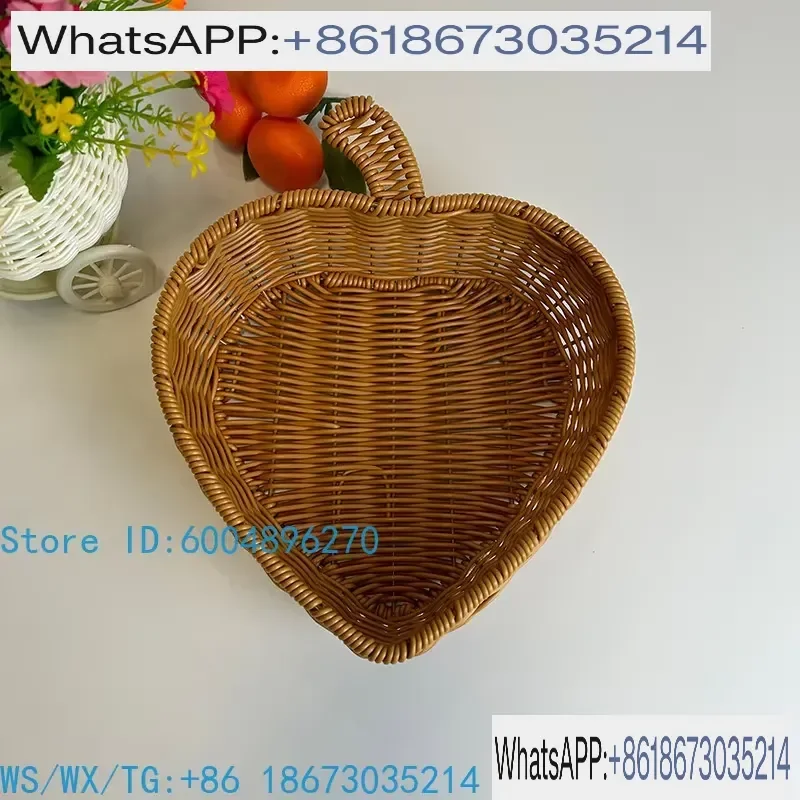 1pcs Hand Woven Tabletop Storage Basket for Shelf Organization Decorative Desktop Organizer Bin Natural Fiber Crafted Home