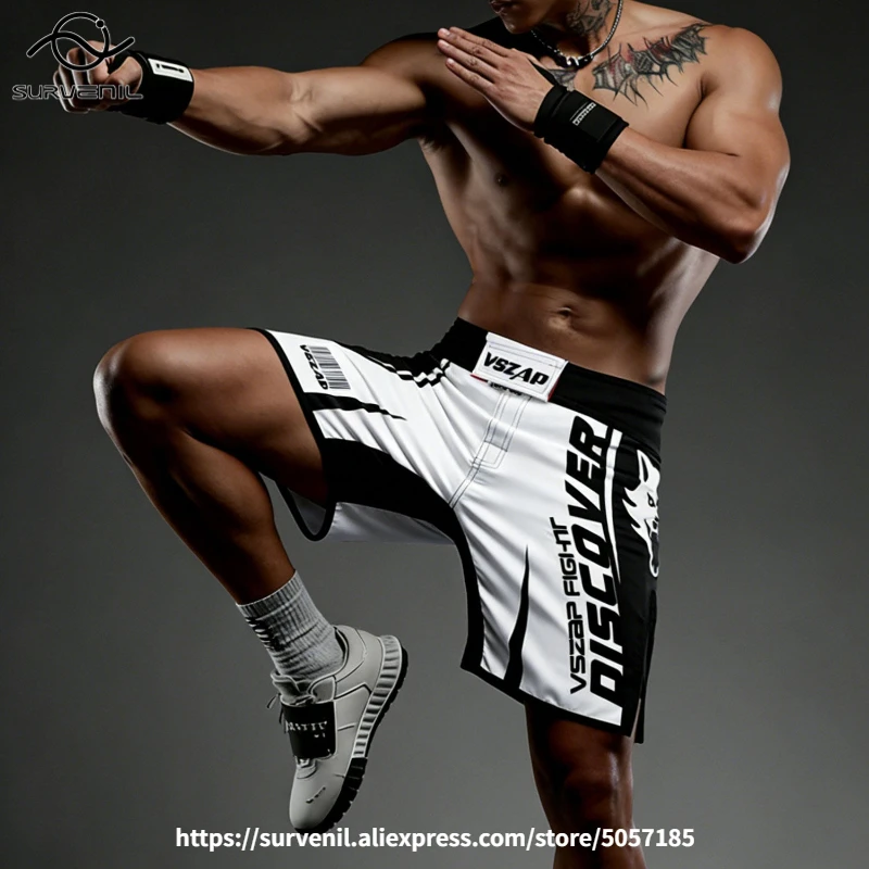 VSZAP Grappling MMA Shorts for Men Women Lightweight BJJ Kickboxing Sparring Boxing Cage Fighting Pants Martial Arts Sports Gear