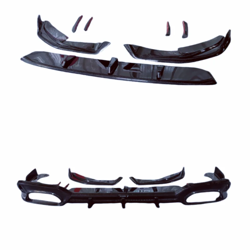 E style carbon fiber front bumper edge rear spoiler rear diffuser for B 3 Series G20 G28 2020-2022 body kit