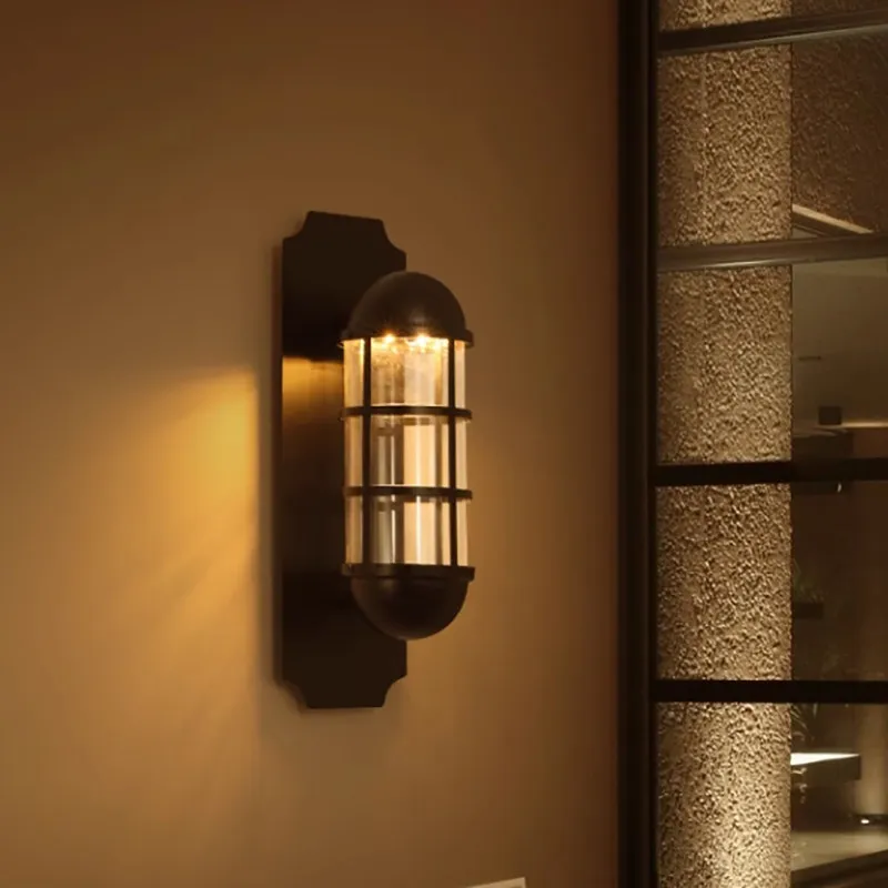 Vintage Cage Guard Sconce Industrial Retro Wall Light Wall Lamp Modern Iron Wall LampsIndustry wind Light outdoor lighting