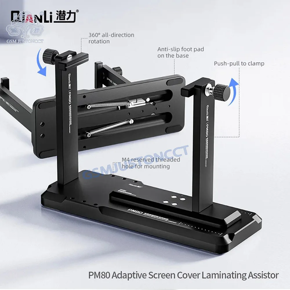 

LCD Screen Glass Laminating Holder QIANLI PM80 Multifunctional Alumnium Alloy Mobile Phone LCD Screen Glass Fitting Assistor