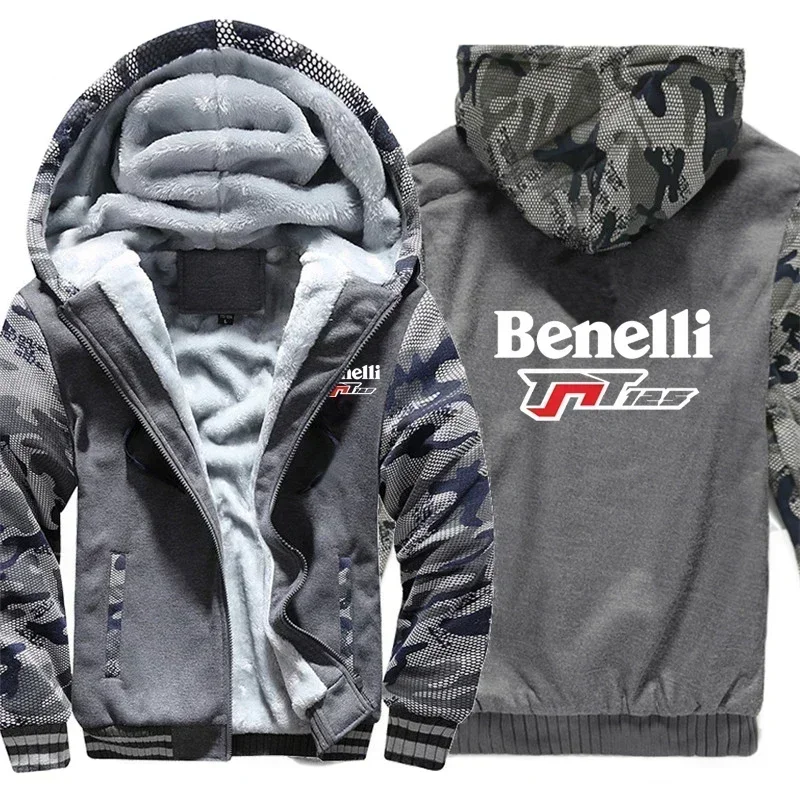 Nuevas sudaderas con capucha de invierno para motocicleta Benelli TNT 125, chaqueta con mangas de camuflaje, sudaderas Benelli TNT 125, abrigo de manga larga