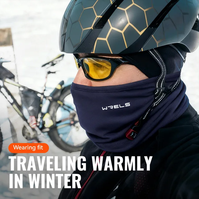 WRELS Winter Neck Gaiter Neck Warmer Cover Ski Gaiters for Men Women Fleece Thick Windproof Ski Mask Scarf Breathable Face Mask 3