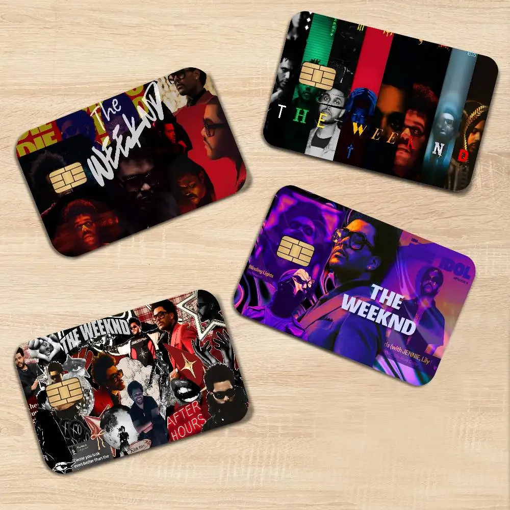 Singer T-The Weeknd Xo Anmie Sticker Film Skin Cover for Credit Card Debit Bank Card Front