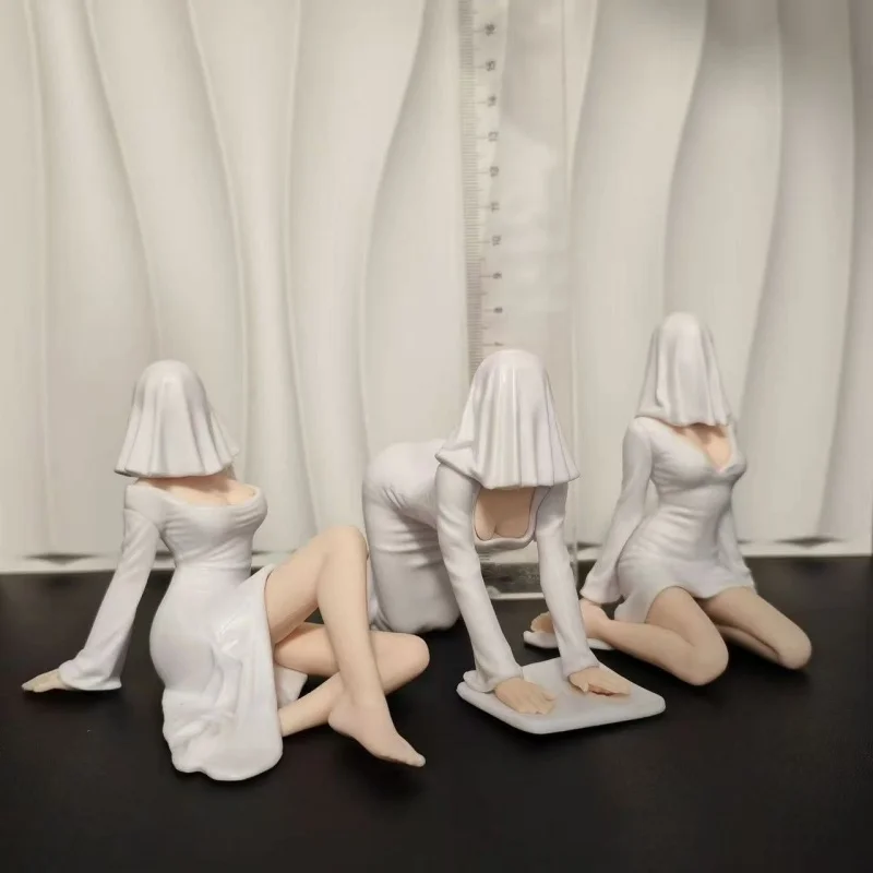 3 Poses Collectible Statue Trendy Ornament Ghost Bride Anime Figure Desktop Ornament Home Decor Adult Collection  Display Gift