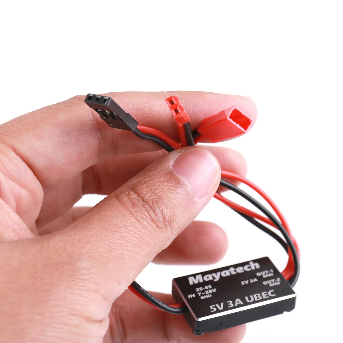 โมเดลเครื่องบิน5V 12V UAV แบบ Step-Down โมดูลควบคุมแรงดันไฟฟ้าผ่านแหล่งจ่ายไฟขนาดเล็ก UBEC-3 6S