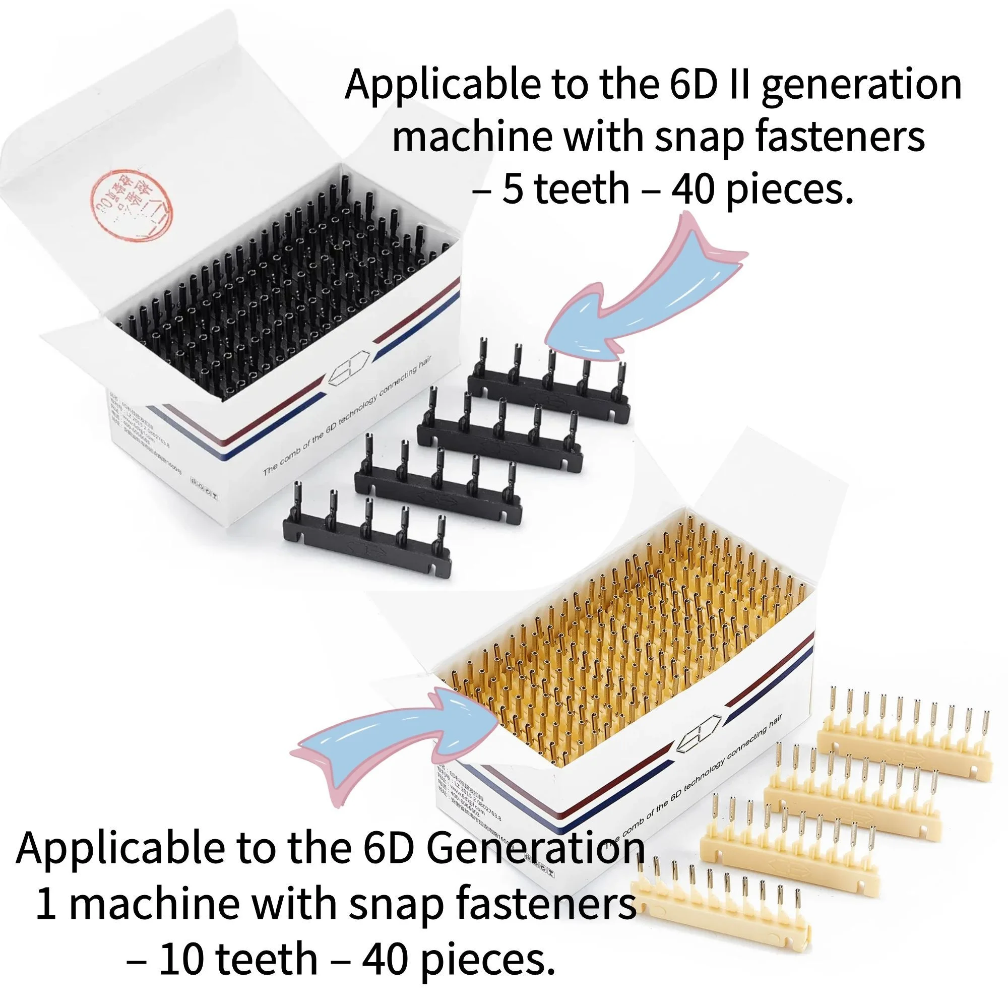 6D Hair Extension Machine Second Generation Quick-operated Non-marking Hair Extension Tool More Faster Five Bunches in a Row
