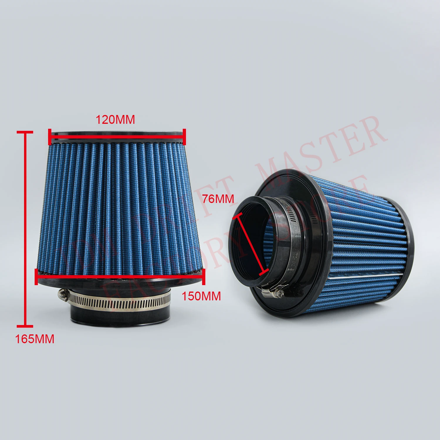 76mm 3inch KN Air Filter High Flow Cold Air Filters Universal Sport Car Air Intake Filters